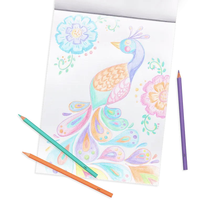 Pastel Hues Colored Pencils - Set of 24