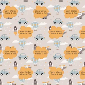 Personalised Wrapping Paper - Cute Baby