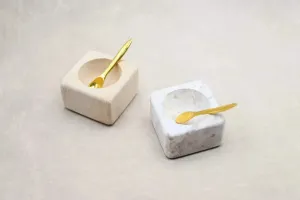 Pinch Pot with Brass Spoon