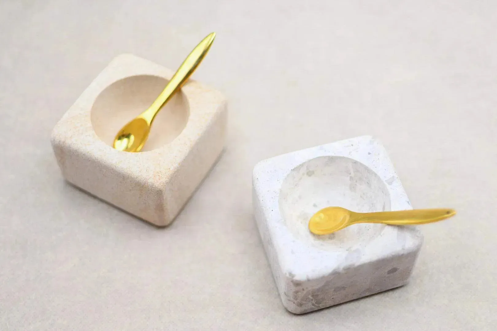 Pinch Pot with Brass Spoon
