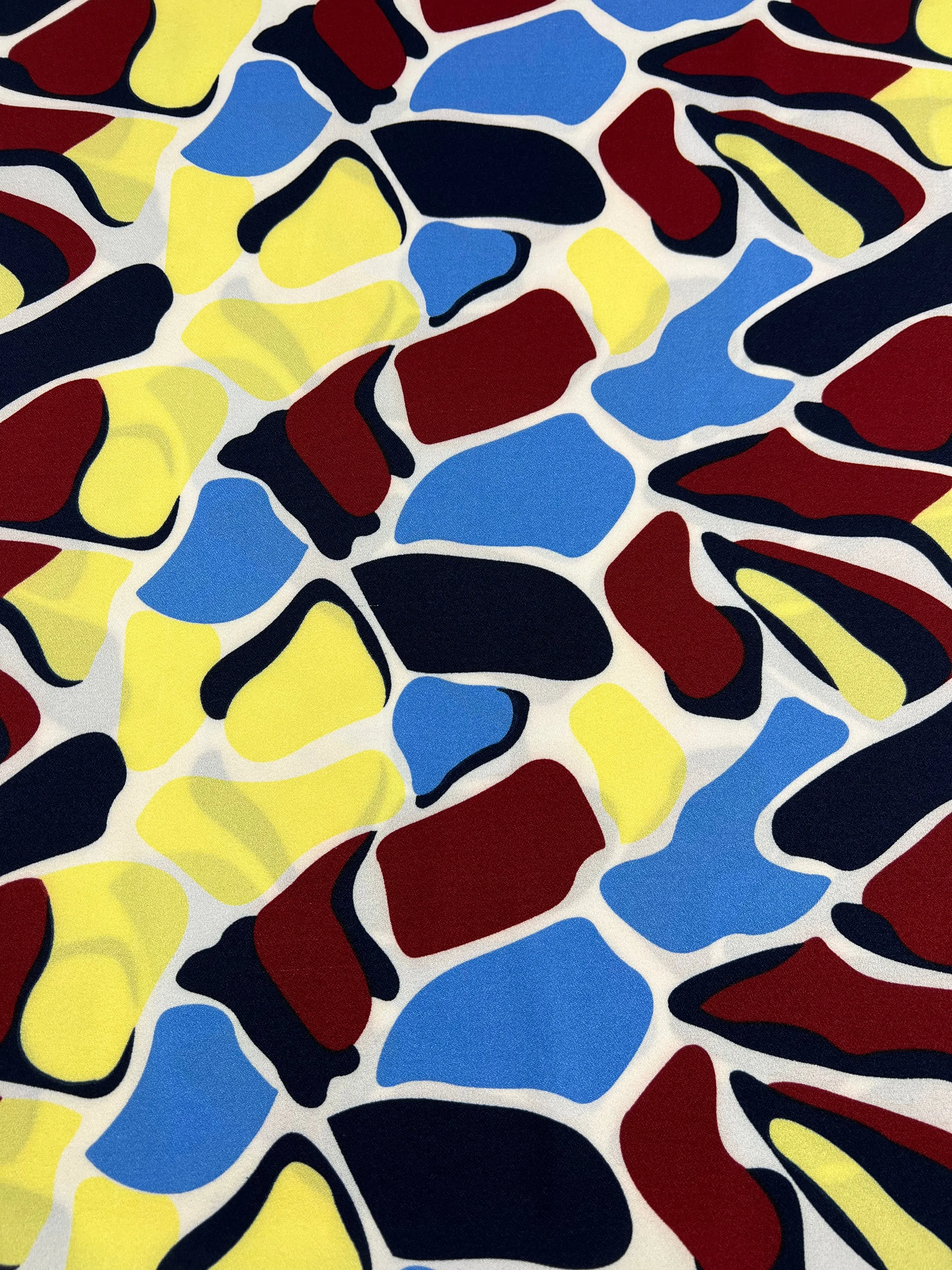 Printed Crepe - Bovine Rainbow - 150cm