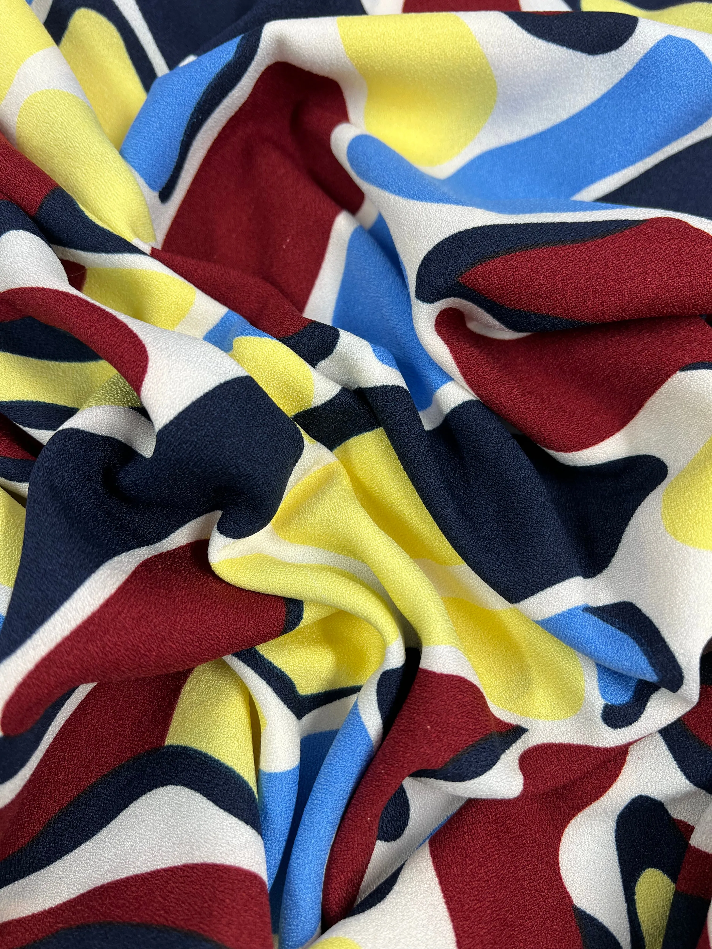 Printed Crepe - Bovine Rainbow - 150cm