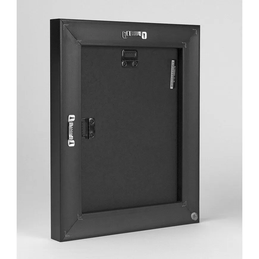 "Abstract 66018002" Black Float Frame Canvas Art