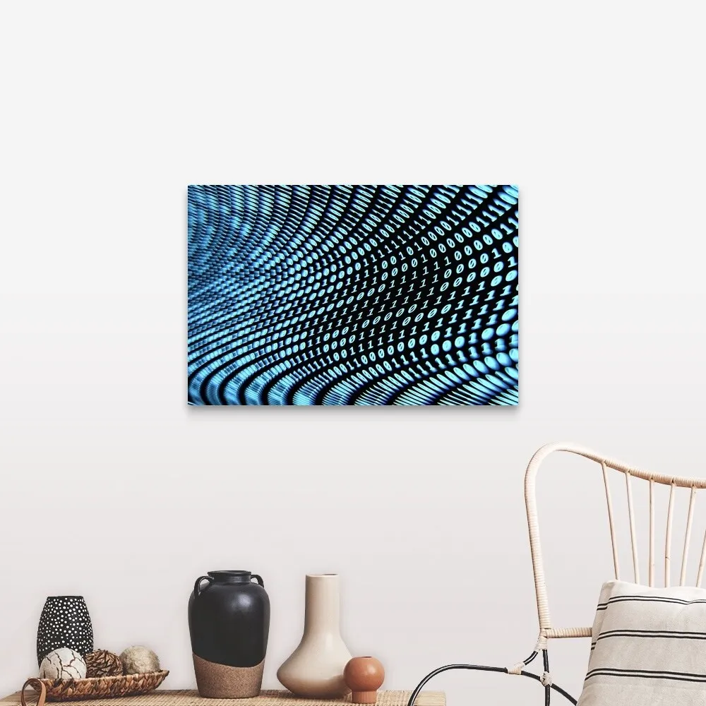"Binary Numbers" Canvas Wall Art