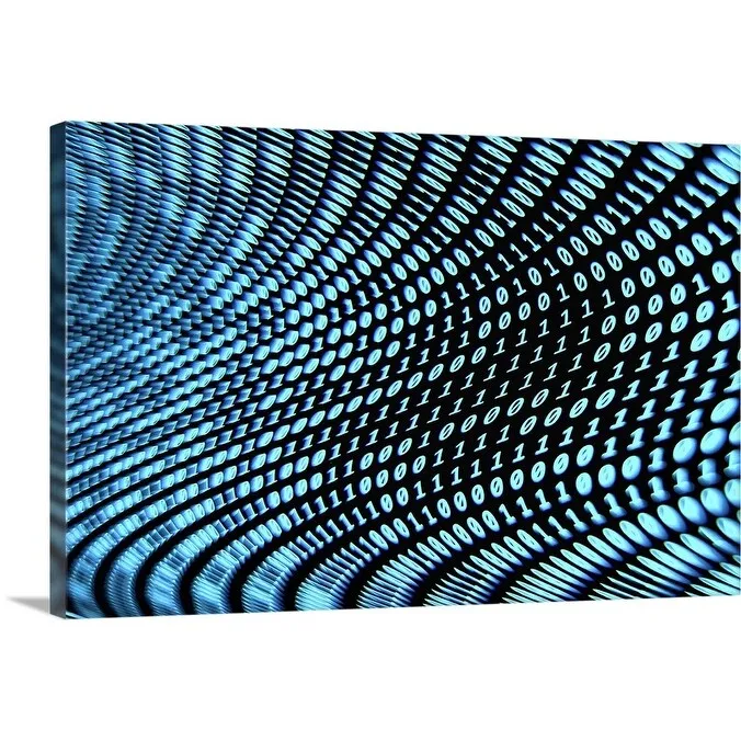 "Binary Numbers" Canvas Wall Art