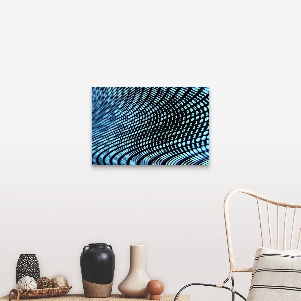 "Binary Numbers" Canvas Wall Art