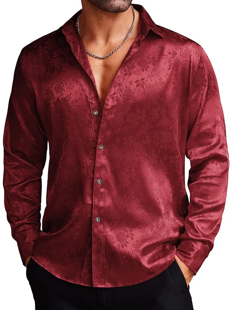 Rose Printed Dress Shirts (US Only)