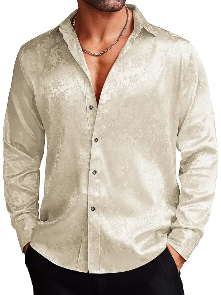 Rose Printed Dress Shirts (US Only)