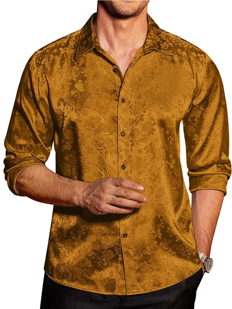 Rose Printed Dress Shirts (US Only)