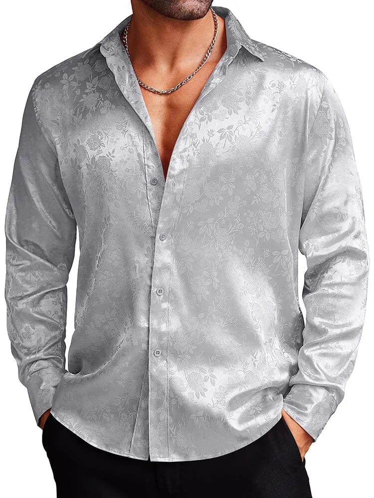 Rose Printed Dress Shirts (US Only)