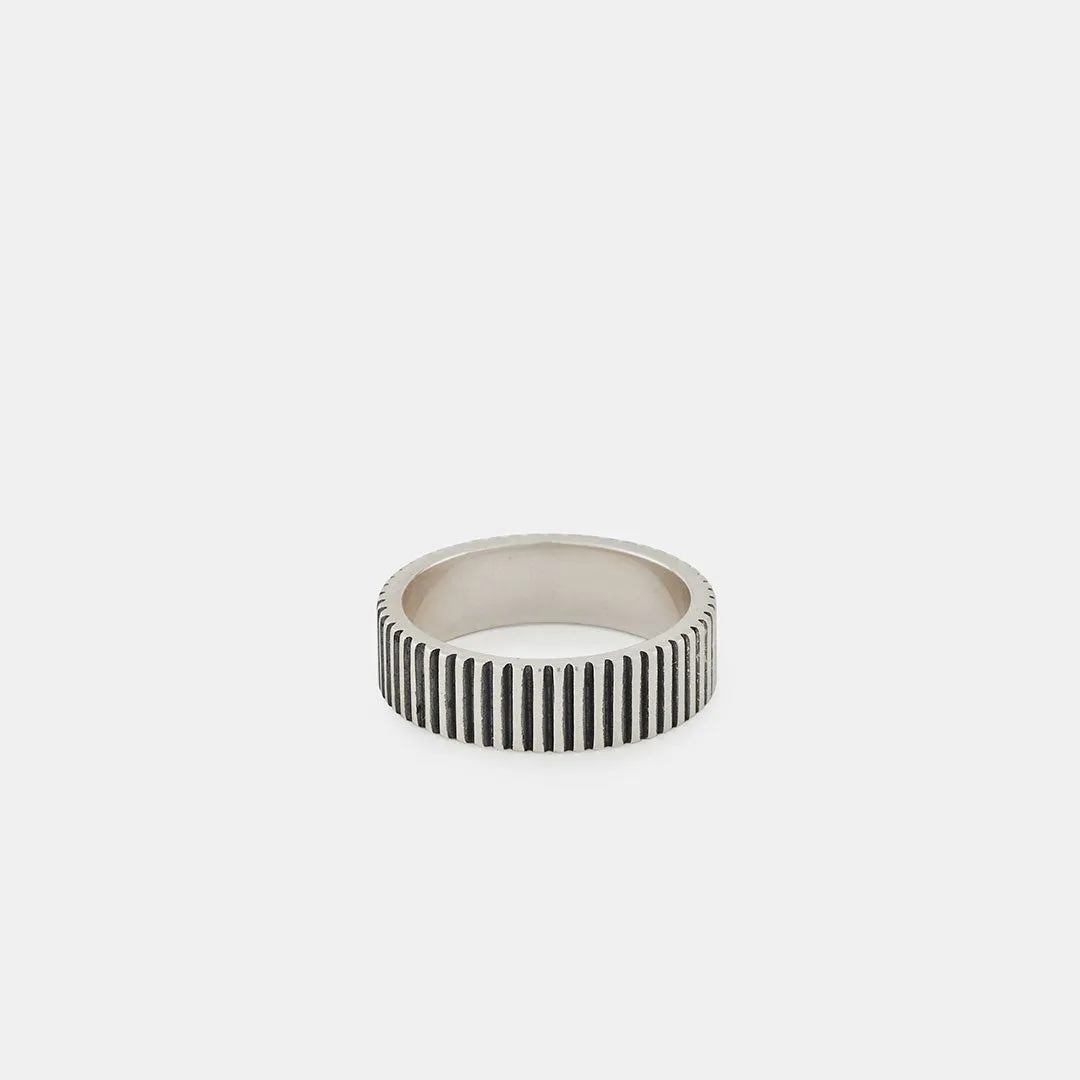 Silver Ridge Band Ring