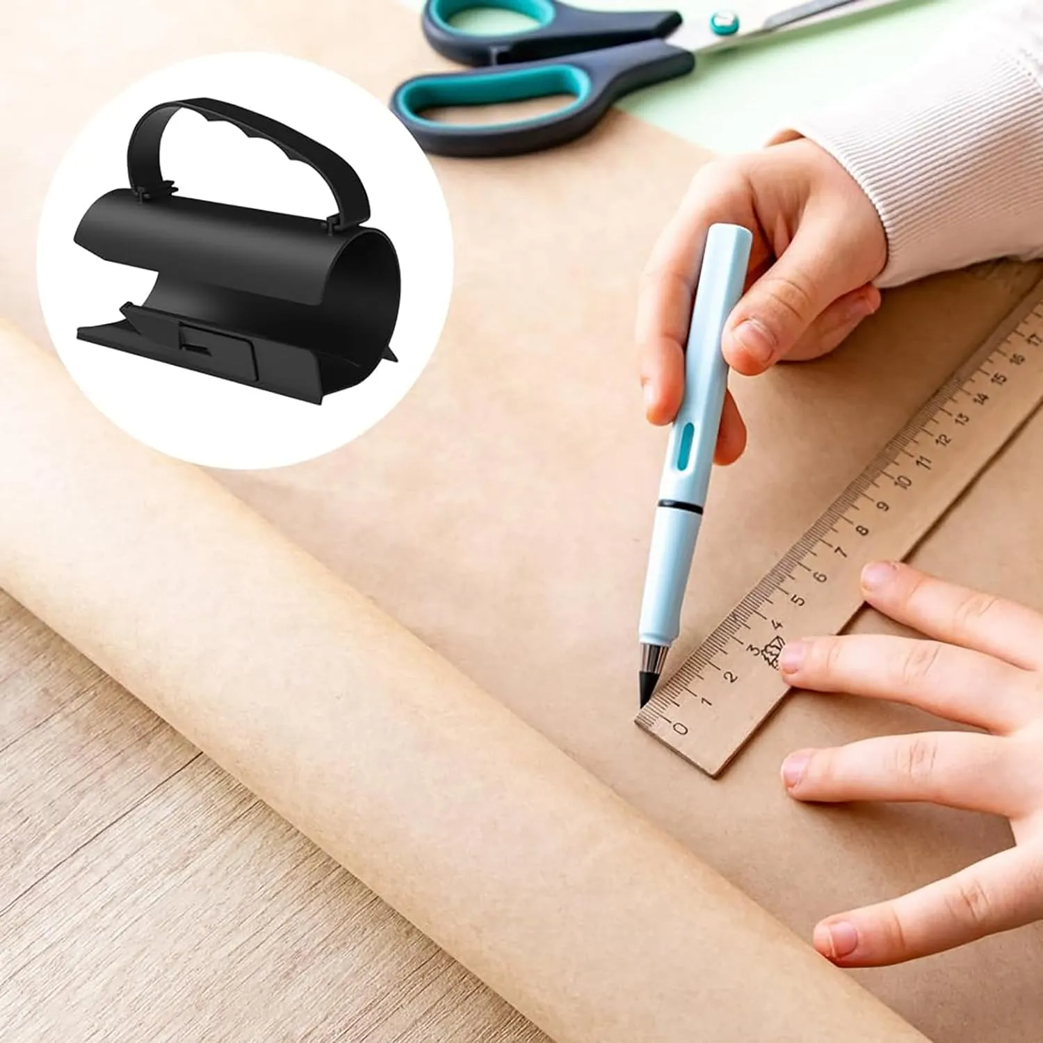 Sliding Wrapping Paper Cutter - Cuts for Gift Wrapping