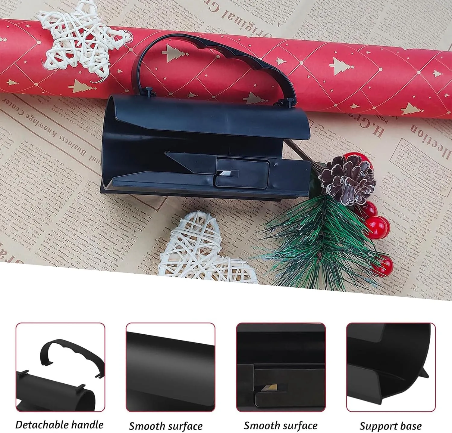 Sliding Wrapping Paper Cutter - Cuts for Gift Wrapping