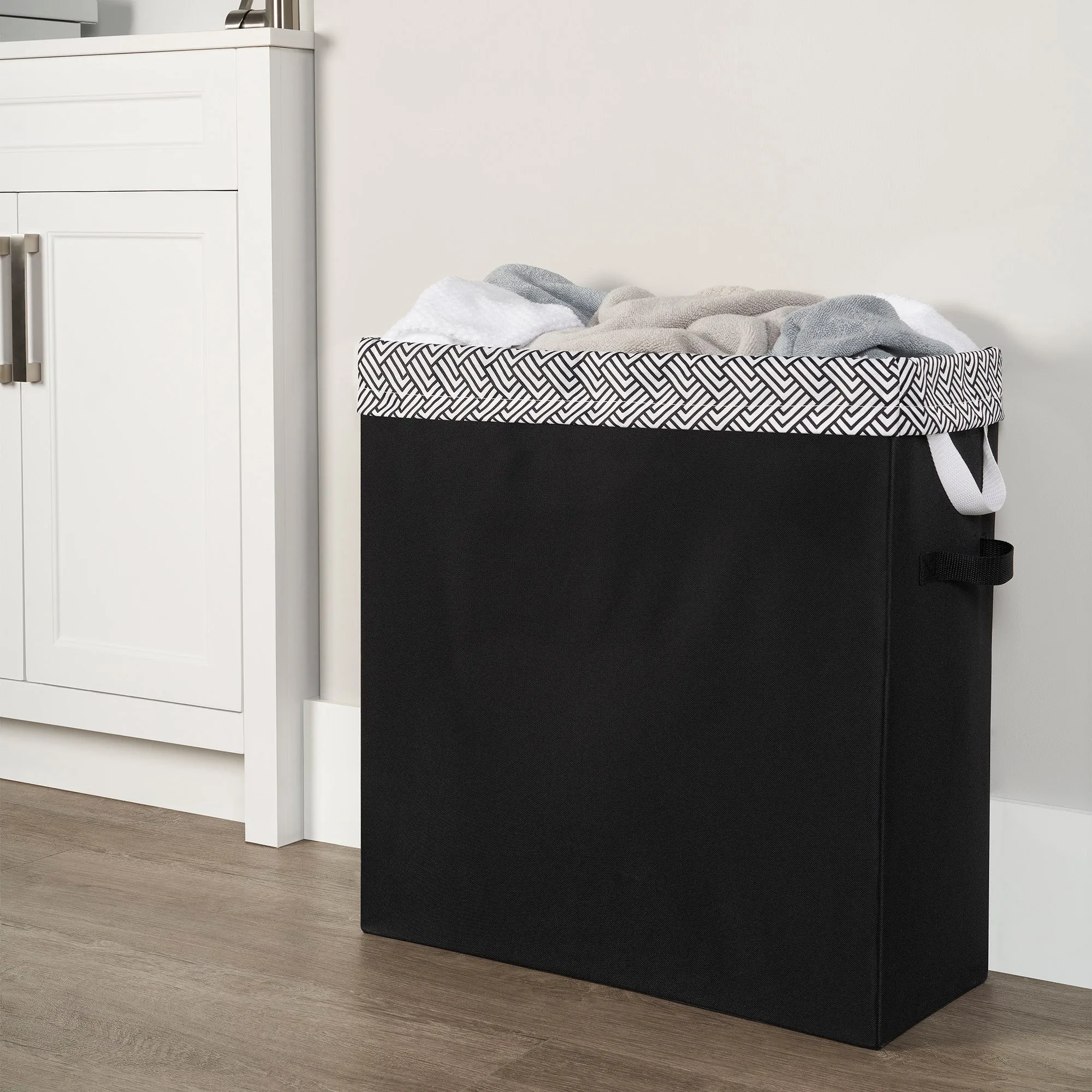 Slim Laundry Hamper with Removable Bag