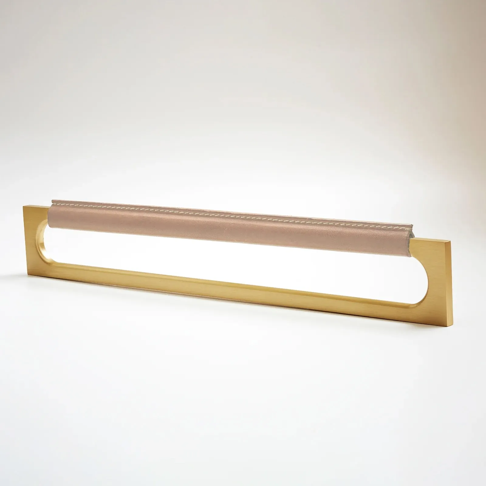 Stitch 12 Leather Cabinet Pull