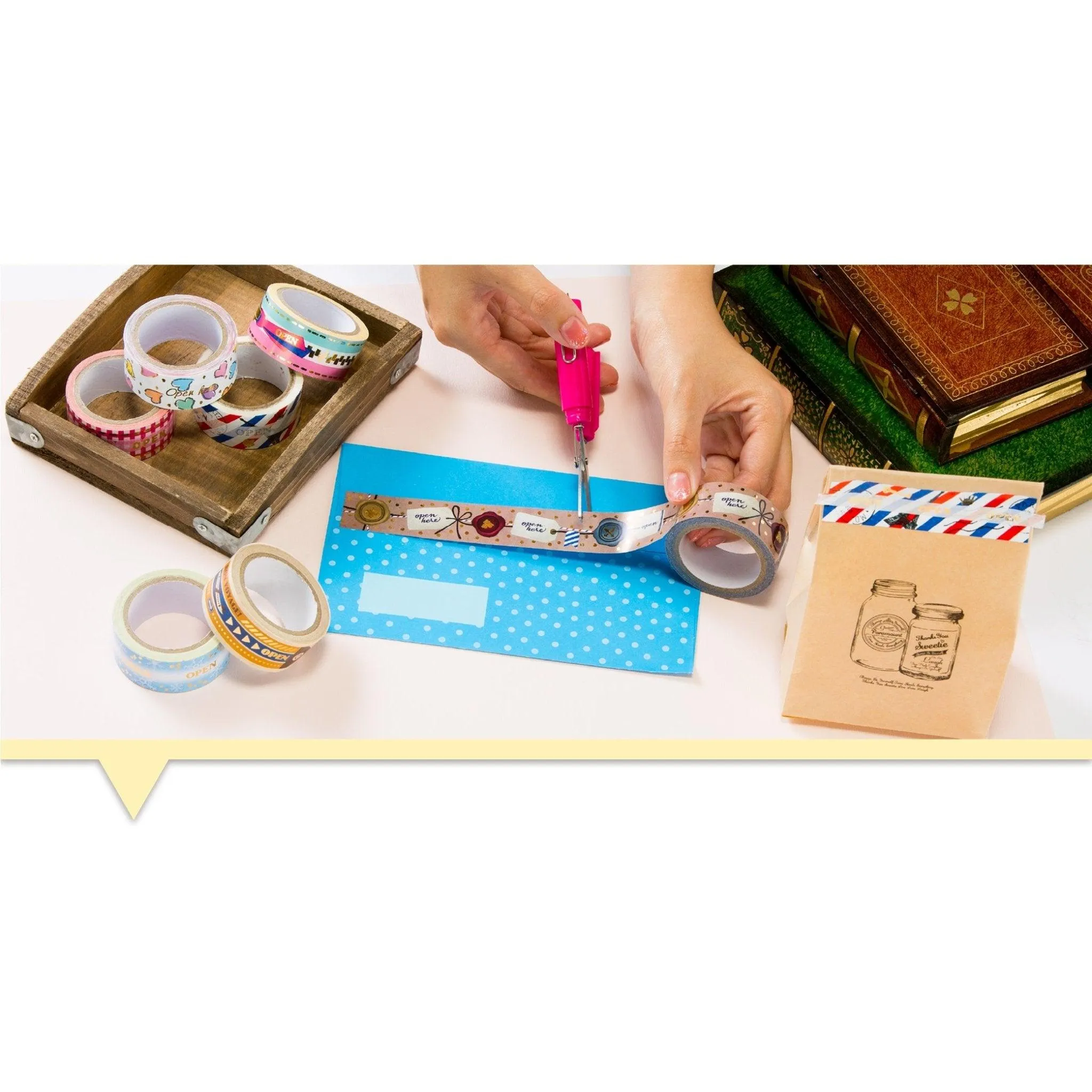 Sun-Star Zitte Kirari Zipper Paper Tape Zipper Shape Sealing Paper Tape Gift Wrap S8578540