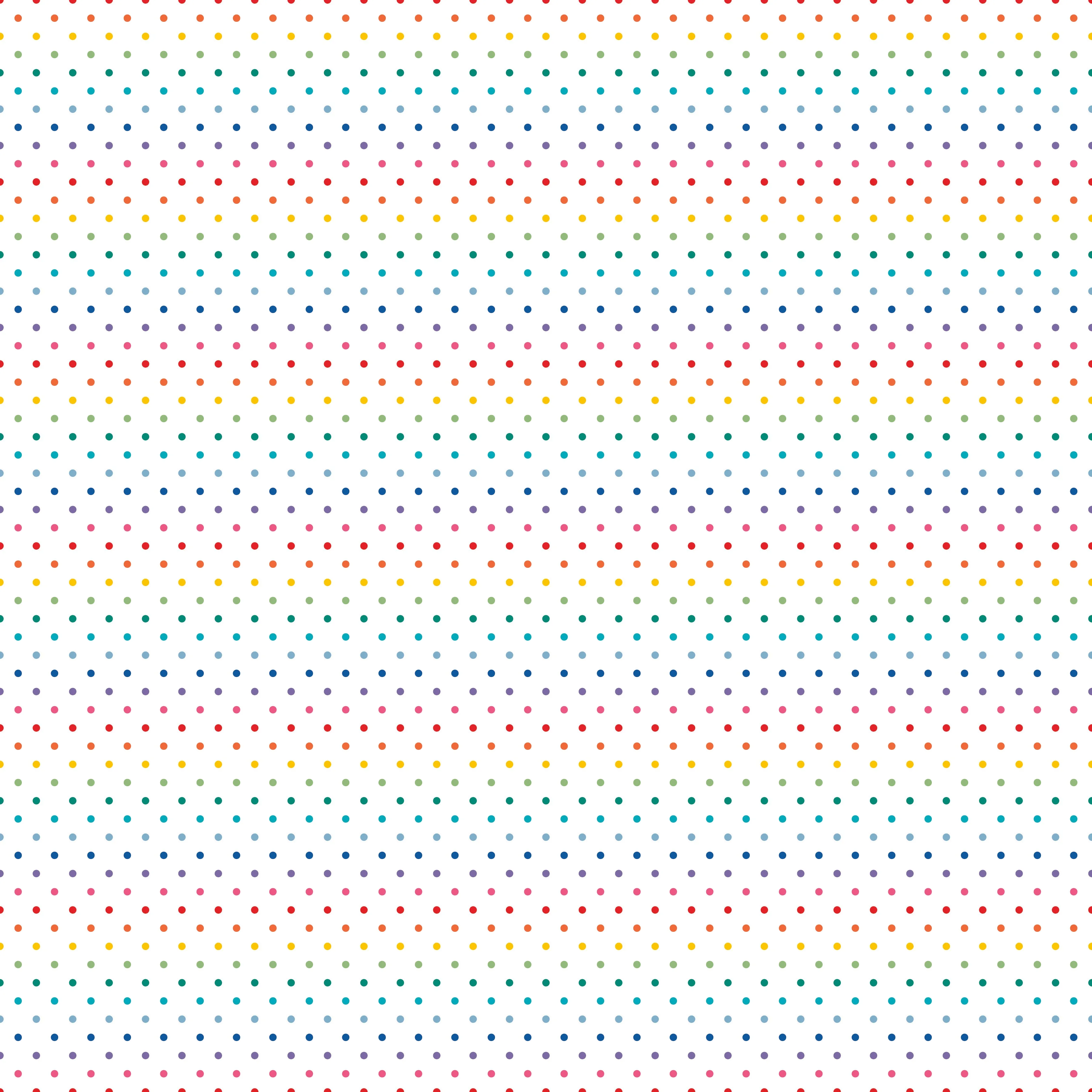 Swiss Dot | Rainbow Dots on White by Riley Blake | C660-RAINBOW
