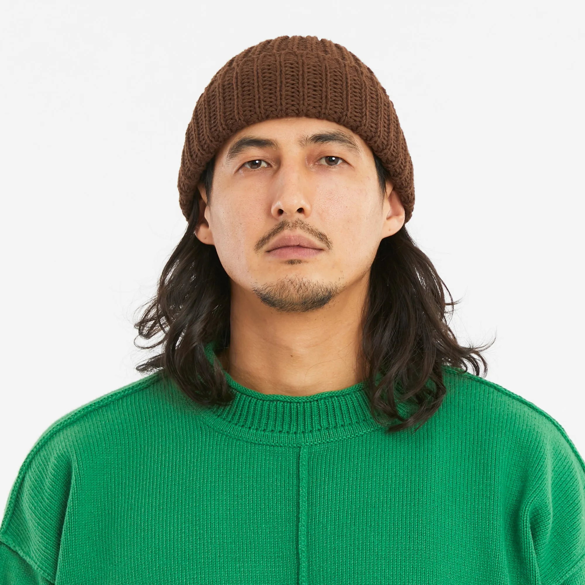 Watch Cap - Brown Cotton