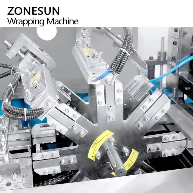 ZONESUN ZS-TD280 Automatic 3D Cosmetics Perfume Cellophane Soap Paper Box BOPP Film Wrapping Packaging Machine With Tear Tape